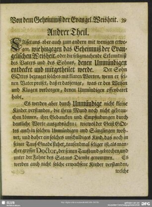 Andrer Theil