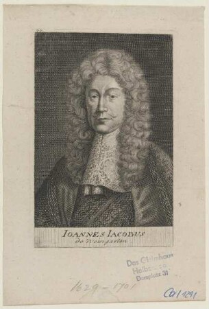 Bildnis des Johann Jacob Weingarten
