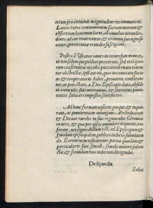 De Synodis.