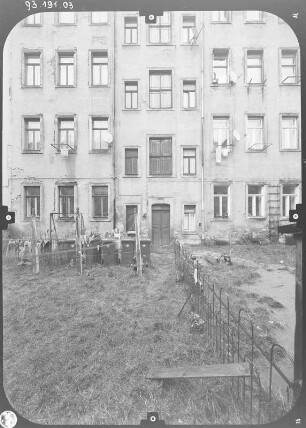 Dresden-Neustadt, Bischofsweg 30. Wohnhaus (um 1895). Hoffront