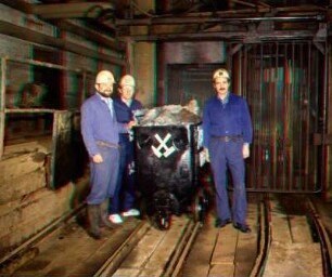 3.10.1990, "Letzte Schicht": Fotosession mit letztem Hunt