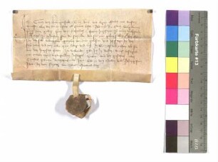 Cuntz von Klingenfels: Unterpfand zwei Teile von Morstein; Siegel: Cuntz von Klingenfels.