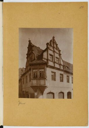 Erker, Pirna: Ansicht (aus: Skizzen- und Fotoalbum 24)