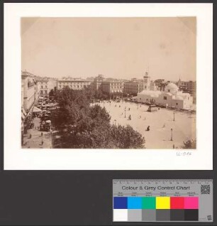 View on Gouvernement Square in Algiers from above