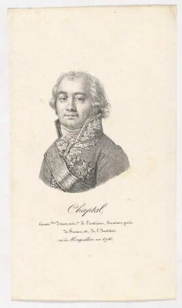 Bildnis des Jean-Antoine-Claude Chaptal