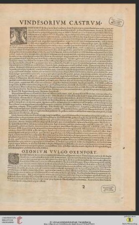 Vindesorium (Windsor) / Oxonium (Oxford)