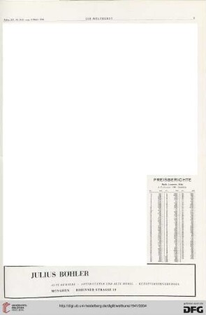 Nr. 9/10 (2. März 1941), S. 3: Preisberichte