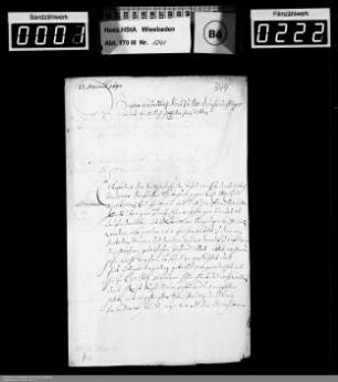 Weihnachts- und Neujahrsschreiben 1692/1693