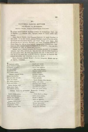 XV. Historia Sancti Botvidi Cum Hymnis Et Antiphonis. Auctore Birgero Gregorii Archiepiscopo Upsaliensi.