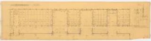 Reichsluftfahrtministerium, Berlin: Wandgestaltung Q4R: Grundriss, Ansicht 1:20