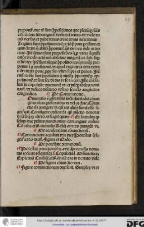 Coniunctio est pars orationis indeclinabilis coniungens alias partes orationis vi vel ordine