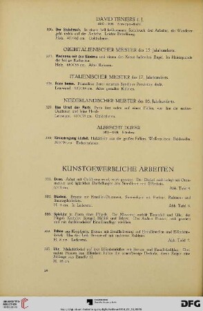 Kunstgewerbliche Arbeiten (Nr. 331-420)