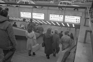 Fußgängerunterführung unter dem Bahnhofplatz beim Karlsruher Hauptbahnhof