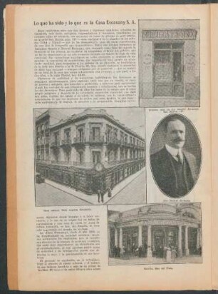 Lo que ha sido y lo que es la Casa Escasany S. A.