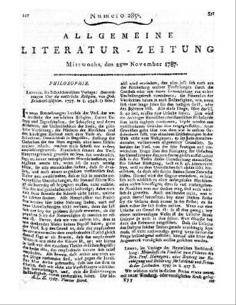 Häseler, J. F.: Betrachtungen über die natürliche Religion. Leipzig: Schwickert 1787
