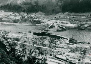Donaukraftwerk Jochenstein, 1953-1955