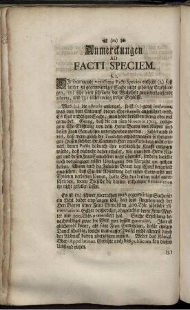 Anmerckungen Ad Facti Speciem.