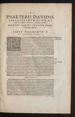 Argumentum Psalmi I.