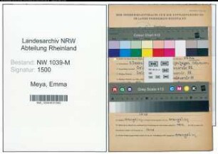 Entnazifizierung Emma Meya , geb. 03.12.1905 ()