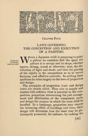 Chapter four. Laws governing the conception and execution of a painting