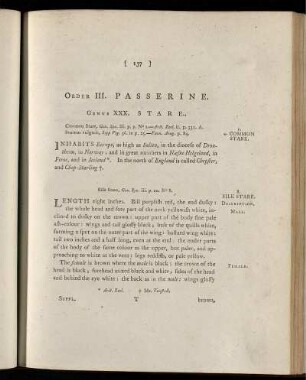 Order III. Passerine.