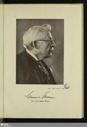 Geh. Hofrat Clemens Thieme