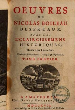 Oeuvres : avec des Éclaircissemens historiques, 1.