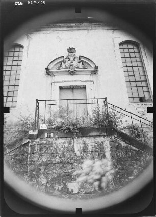 Dresden-Pillnitz. Weinbergkirche "Zum heiligen Geist" (1723-1725; M. D. Pöppelmann). Teilansicht der Südseite