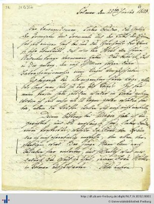 Nachlass J. G. Jacobi (NL 7/IV B 352) : Briefwechsel Pfeffel - Jacobi