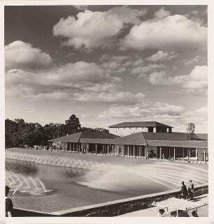 Reichsgartenschau 1939 auf dem Killesberg, Stuttgart: Große Wasserspiele am Haupteingang