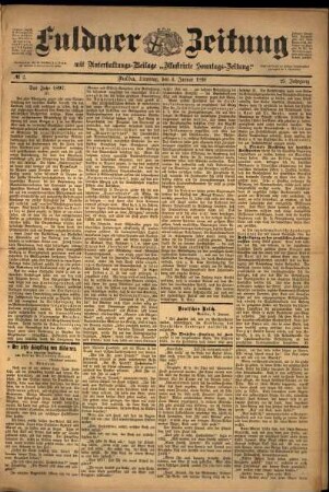 Ausgabe vom Dienstag, den 04. Januar 1898.