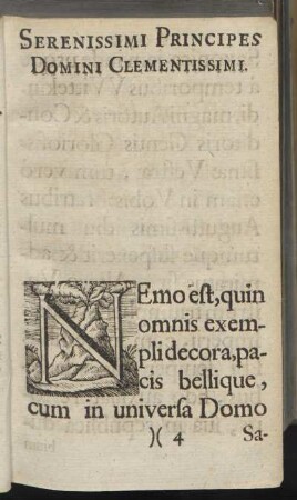 Serenissimi principes domini Clementissimi. ...