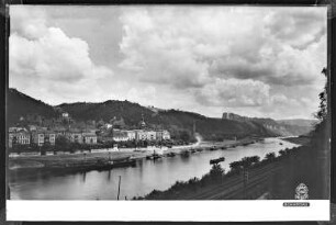 Bad Schandau, Blick über die Elbe