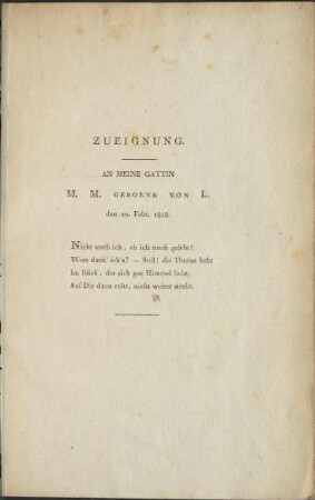 Zueignung
