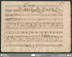 Alessandro nelle Indie. Excerpts - Mus.2-F-537 : V (2), orch