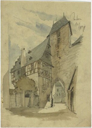 Stadttor in Cochem, Torturm mit Wohnhaus