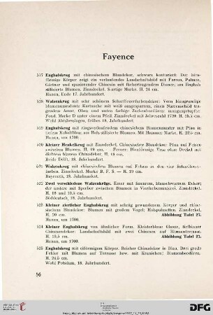 Fayence (Nr. 517-570)