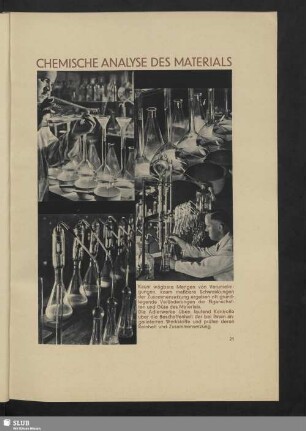 Chemische Analyse des Materials