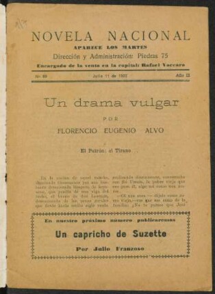1922008900: Un drama vulgar