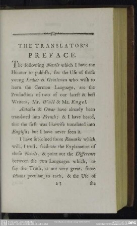 The Translator´s Preface