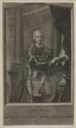 Bildnis des Christian Erbprinz von Anhalt-Bernburg