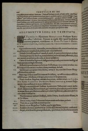 Argumentum Libri De Trinitate.