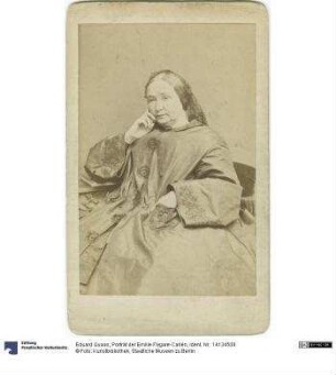Porträt der Emilie Flygare-Carlén