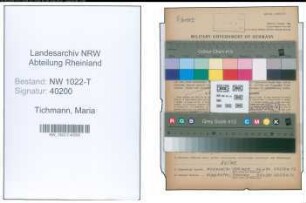 Entnazifizierung Maria Tichmann , geb. 11.05.1890 ()