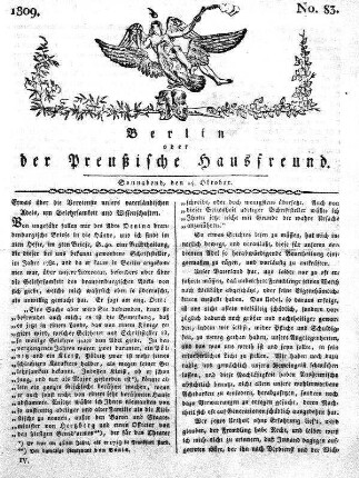 No. 83., 14. Oktober 1809