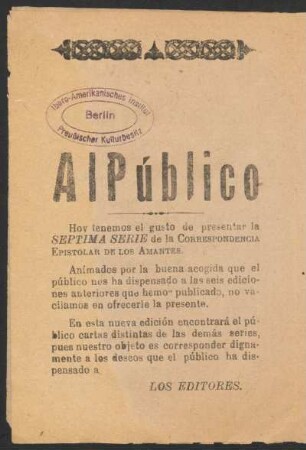 Al público.