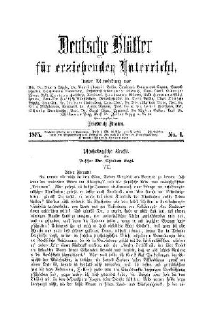 Psychologische Briefe : (Fortsetzung)