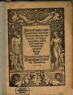 Ain volkomne vnnd Grünndtliche vndterricht Wie man sich gegen Yederman, der Ergernus halben, hallte[n] soll, vnnd sonderlich jn fasten vnnd flayschessen