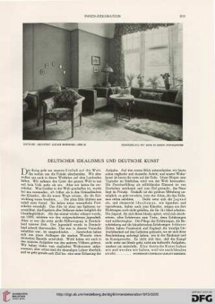Deutscher Idealismus und deutsche Kunst