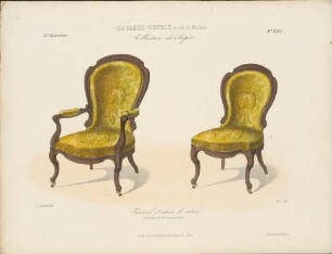 „Fauteuil et chaise de salon", aus: Le Garde-meuble